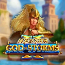 Age Of The Gods: God Of Storms 2 online game logo by Playtech on betninjacasinoo.com