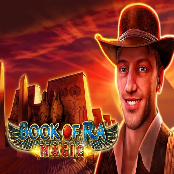 Official Slots logo: Book of Ra Magic by Greentube at Betninja Casino