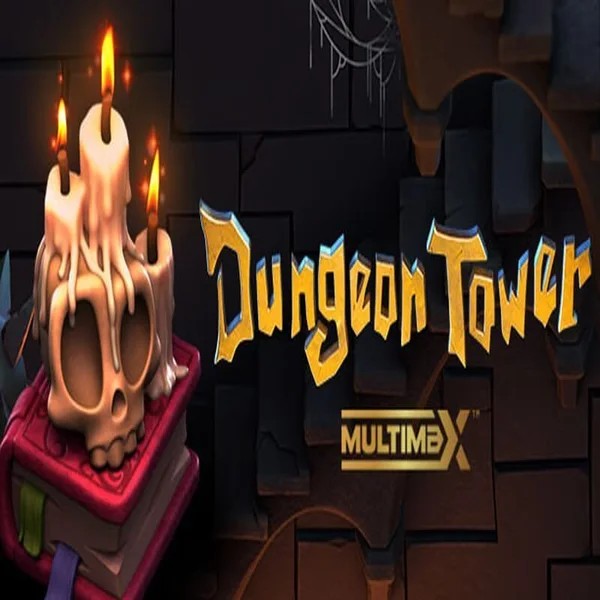 Dungeon Tower slot logo by Peter & Sons at Betninja Casino