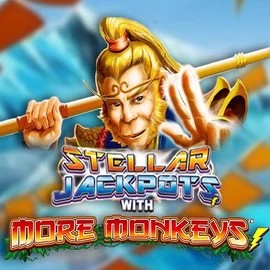 Try Stellar Jackpots with More Monkeys slot by Lightning Box Game on betninjacasinoo.com – logo image